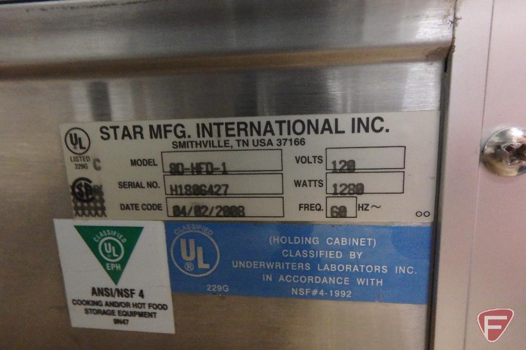 Star Mfg. International Inc. 80-HFD-1 holding cabinet, sn H1806427