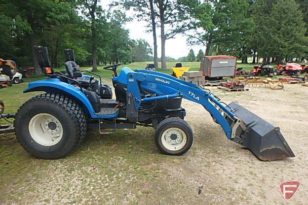 New Holland TC40D diesel compact tractor sn G502314, 3960 hours showing