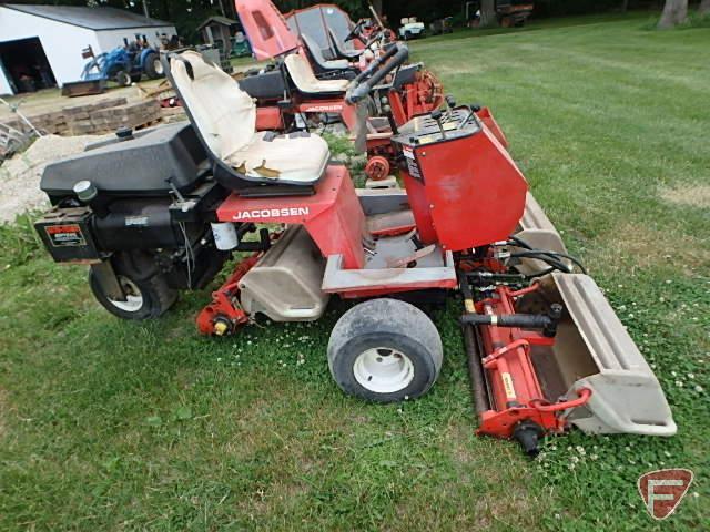 Jacobsen Greens King IV greens mower, sn 622285401, 3308.6 hours showing