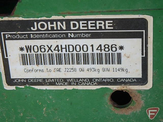 John Deere Pro Gator 6x4 Utility Vehicle sn: W06X4HD001486, 675 cc engine