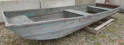 12 ft. Duck boat, aluminum rowing shell