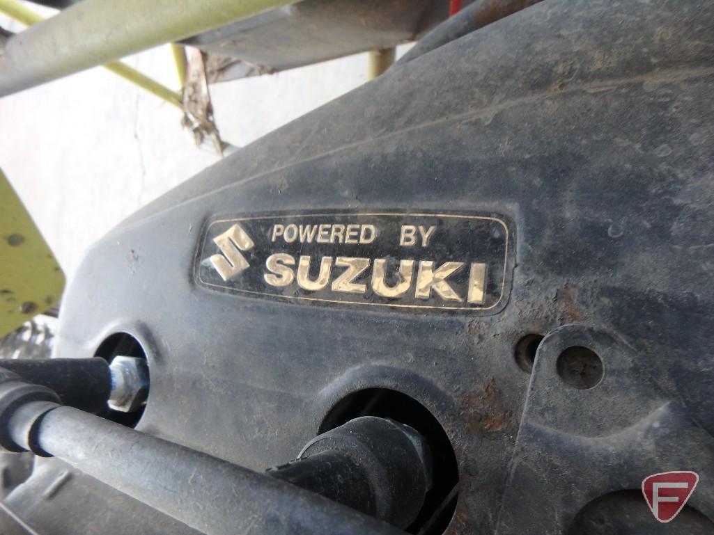 Adult go kart, twin seat, rear single disc brake, Suzuki air cooled 2 stroke oil injected twin