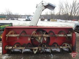 Farm King 9600 8' 3pt double auger 2 stage snow blower attachment, 540pto, sn 9044265