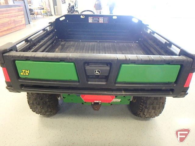 2012 John Deere TH 6x4 Gator utility vehicle with power dump box, 164 hrs showing, new battery