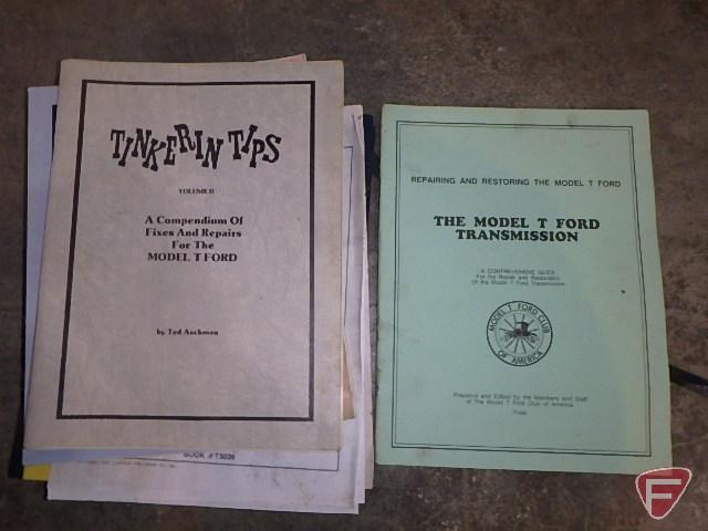 Ford Model T reference book, scrap book, service book, and other part diagrams