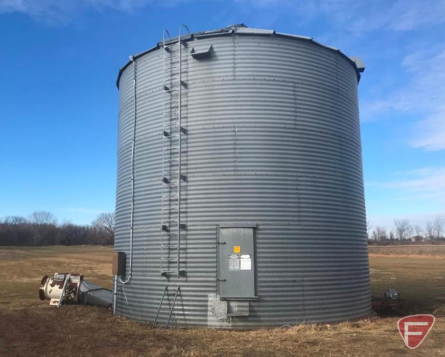 Butler Grain Bin model 2422 with full floor aeration, Store-N-Dry System to be moved by July 1, 2019