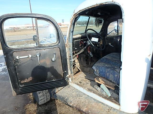 1955 Dodge Power Wagon Pickup with snowplow, Grey, VIN#83942264