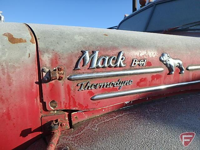 1962 Mack Tandem Axel Semi Tractor, VIN#B61ST38960
