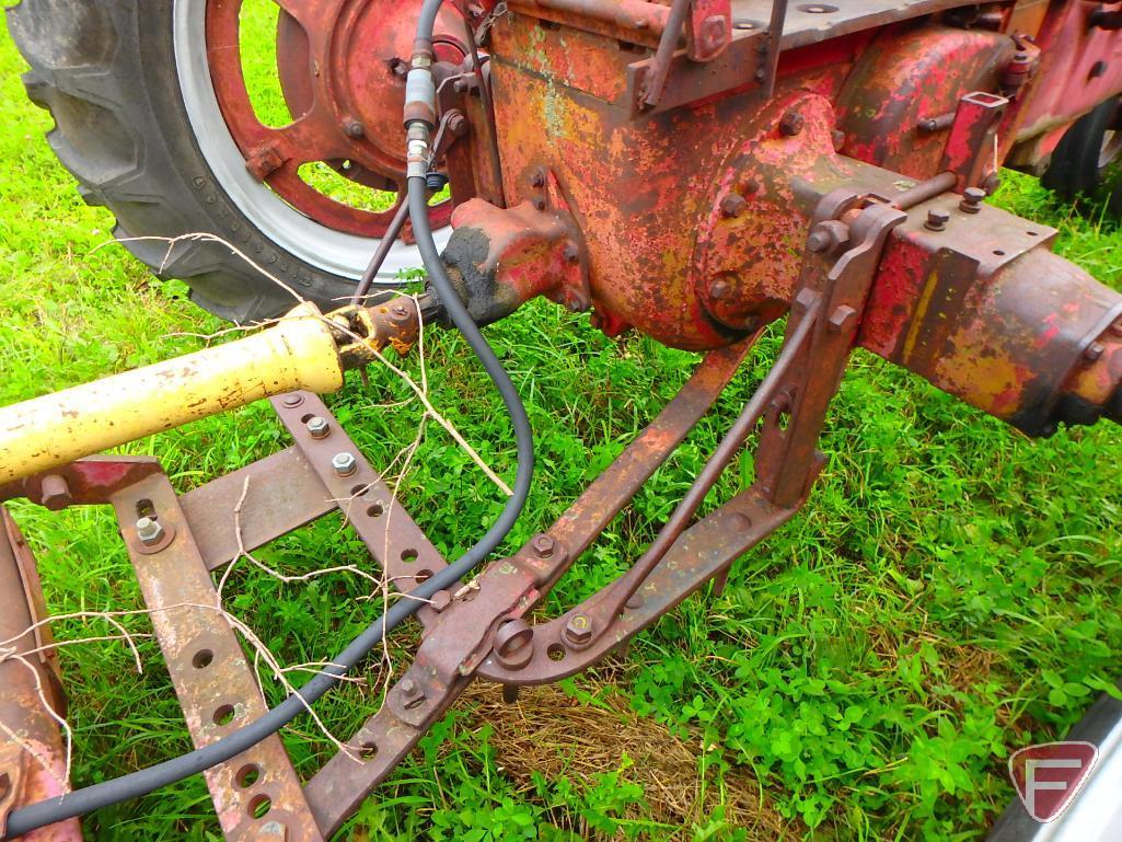IH McCormick Farmall H tractor, sn 119500 with New Holland 454647 sickle mower, 7' sickle bar