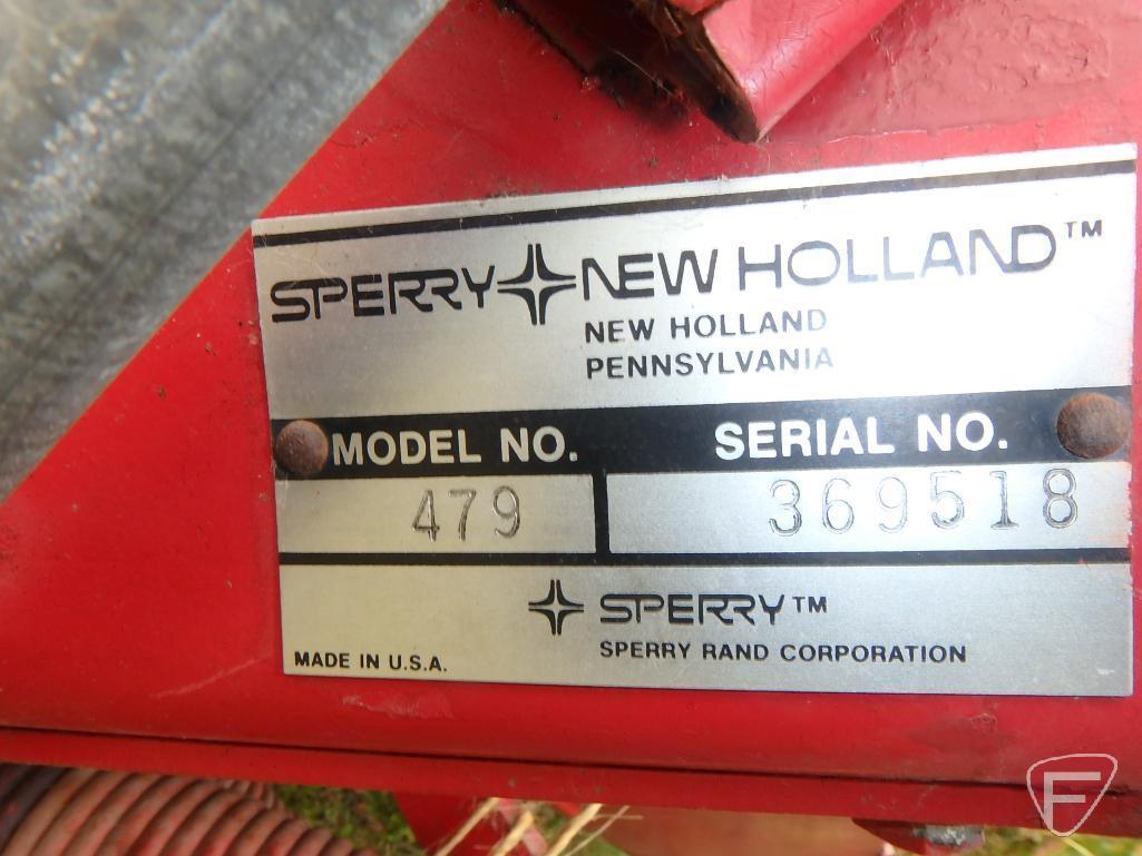 New Holland 479 haybine, sn 369518, rubber rolls, 9' cut