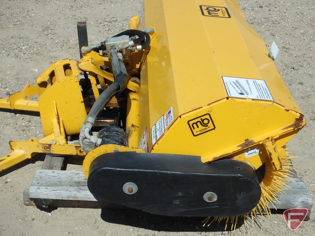 MB 6' hydraulic articulating broom attachment