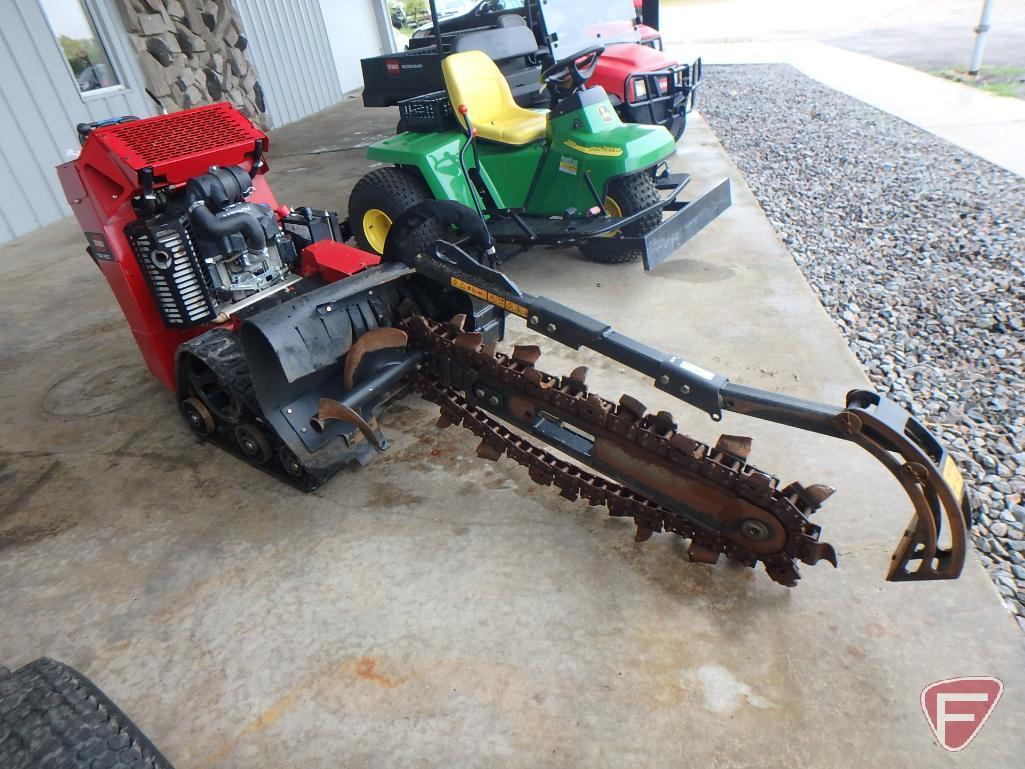 2018 Toro TRX 250 Intelli-Trench trencher with V-Twin commercial 708cc 24.5 HP motor, 183 hrs