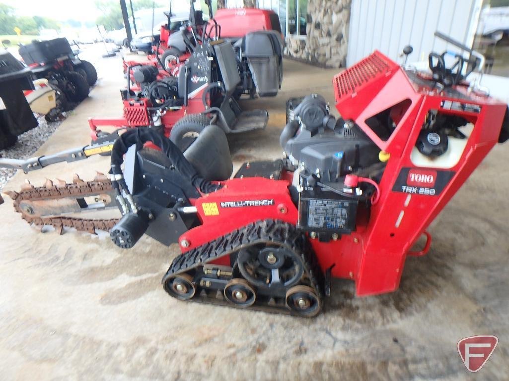 2018 Toro TRX 250 Intelli-Trench trencher with V-Twin commercial 708cc 24.5 HP motor, 183 hrs