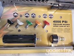 Unused Armor 4000 Psi Universal 9 Pc Pressure Washer Replacement Wand & Gun Kit
