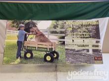 Unused Wagon- Childrens All Terrain Farm Wagon - Green