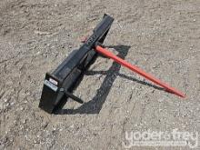 Kivel Attachments  Bale Spear to suit Skidsteer