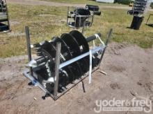 Unused 2024 JCT Hydraulic Auger Drive, Bits, QA 12", 18" Alloy Bits to suit Skidsteer