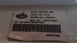 2008 MACK CHU 613 HAUL TRUCK TRACTOR, 192,350+ mi,  DAY CAB, TRI-AXLE, MACK