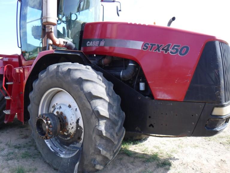 2002 CASE/IH STX 450 WHEEL TRACTOR,  ARTICULATED, CAB, AC, 620/70R42 FRONT