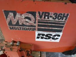 MULTIQUIP VR-36H ROLLER,  36" SMOOTH DRUMS, HONDA GX630 ENGINE, ARTICULATED