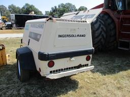 INGERSOLL RAND 185CFM AIR COMPRESSOR, 1,052 hrs,  WITH 2-BREAKING HAMMERS,