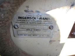 INGERSOLL RAND 185CFM AIR COMPRESSOR, 1,052 hrs,  WITH 2-BREAKING HAMMERS,