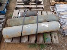 PALLET WITH (3) COMPRESSED GAS CYLINDERS  LOCATED ON BLACKMON YARD AT 425 B