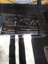 (24) HAND RAIL DOGS AND (12) 2-MAN TIE TONGS,  - GOOD CONDITION - LOCATION
