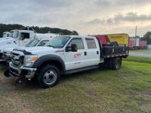 2012 Ford F550 Work Bed Truck, Crew Cab, Hirail W/Work Bed, V10 Gas, Approx