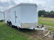 2010 CM 16' Enclosed Trailer, Tandem Axle, Ball Hitch, Side and Rear Doors,