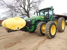 2021 JD 8R 250 MFWD TRACTOR, POWER SHIFT TRANSX, 6 HYD REMOTES, Q HITCH WIT