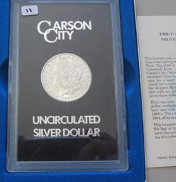 $1 1883-CC CARSON CITY MORGAN GSA WITH BOX AND PAPER
