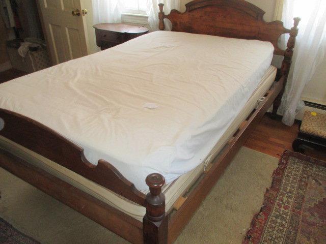 Rope Bed - Refitted  with Rails - 54" x 82" Mattress &  Box Spring Not For Sale