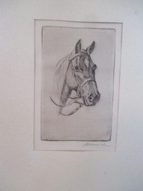 Nathaniel Norwich Pencil Signed Great Dane and Horse Prints and 2 Others Signed