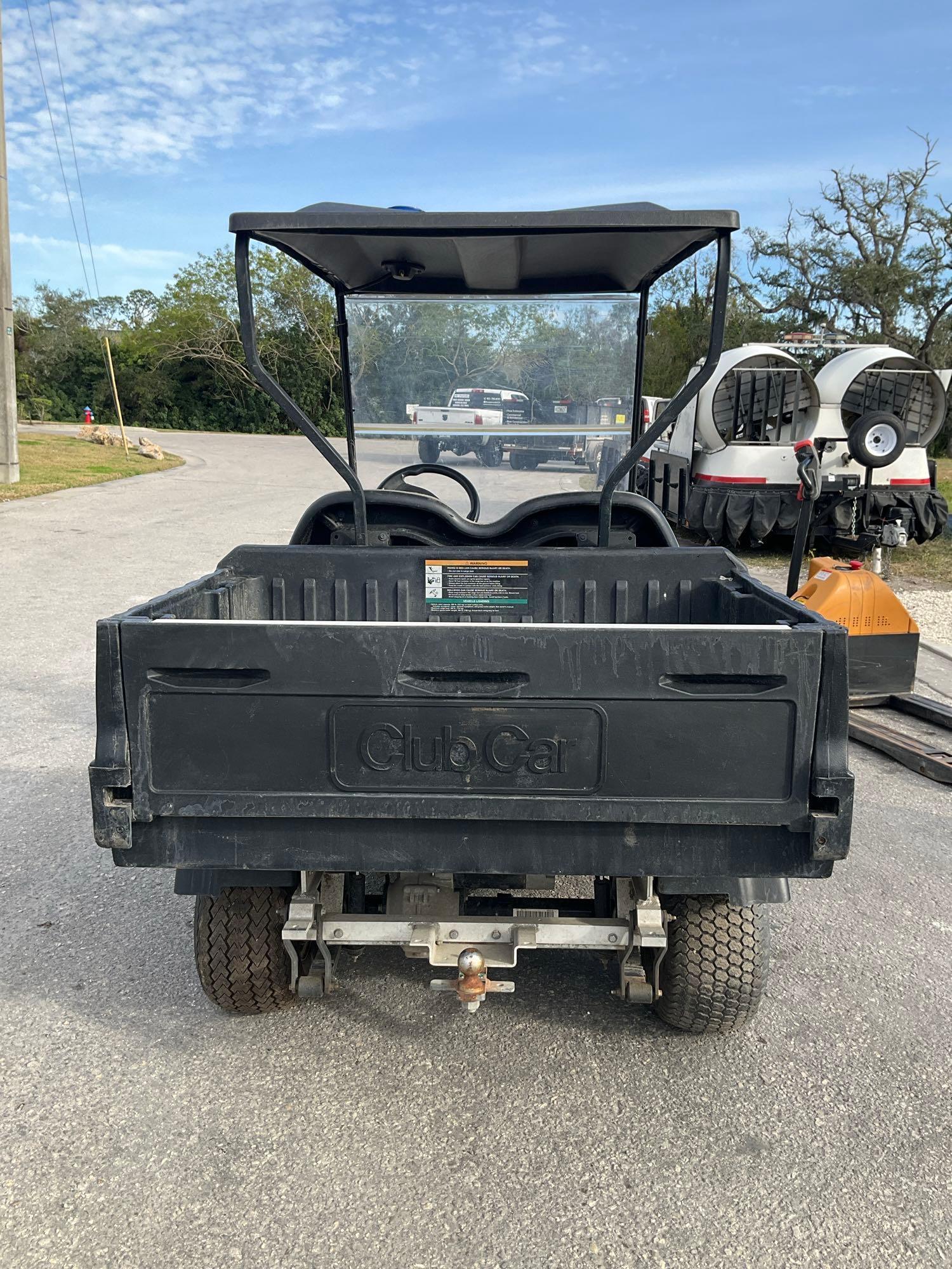 2019 CLUB CAR CARRYALL 100 GOLF CART MODEL FC, ELECTRIC, MANUAL DUMP BED,BILL OF SALE ONLY,