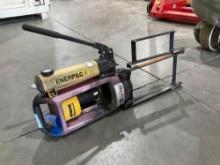 ENERPAC HYDRAULIC HAND PUMP MODEL P142, APPROX MAX PSI 10,000, APPROX 700 BAR