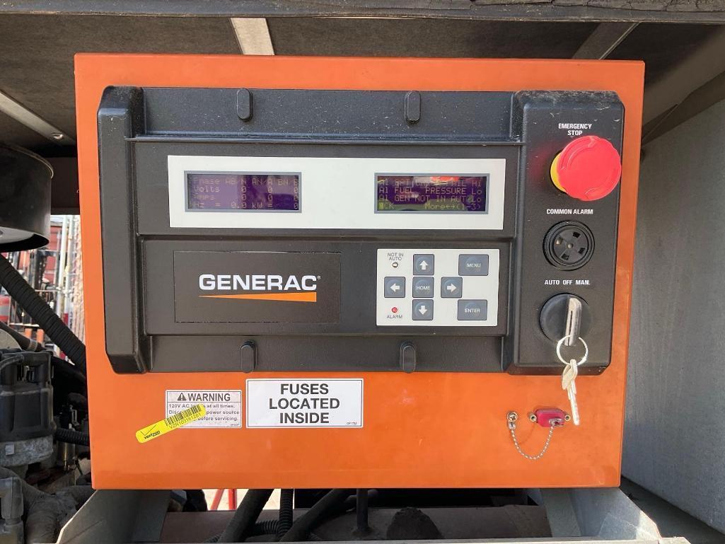 GENERAC30KW GENERATOR , LP / NG POWER, LOW HRS (313 SHOWING), RUNS AND OPERATES