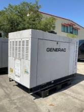 GENERAC30KW GENERATOR , LP / NG POWER, LOW HRS SHOWING, RUNS AND OPERATES