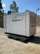 GENERAC30KW GENERATOR , LP / NG POWER, LOW HRS (313 SHOWING), RUNS AND OPERATES