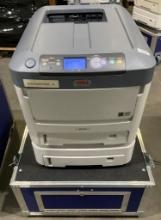 OKI DATA PRINTER WITH SPECTRA ROLLING ROAD CASE MODEL C7-11 N31194A; AC110-127V, 50/60HZ, 8A; CASE