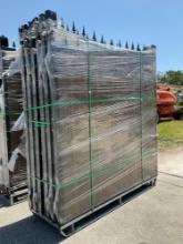 UNUSED HEAVY DUTY DECORATION 14FT GATE, 2 PIECES PER SET, ( PLEASE NOTE RACK NOT INCLUDED , STOCK...