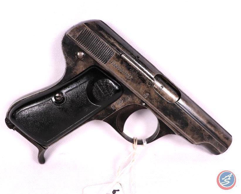 Manufacturer: Galesia Brescia Model: 9 Caliber: 6.35mm Serial #: 160219 Type: S/A Pistol