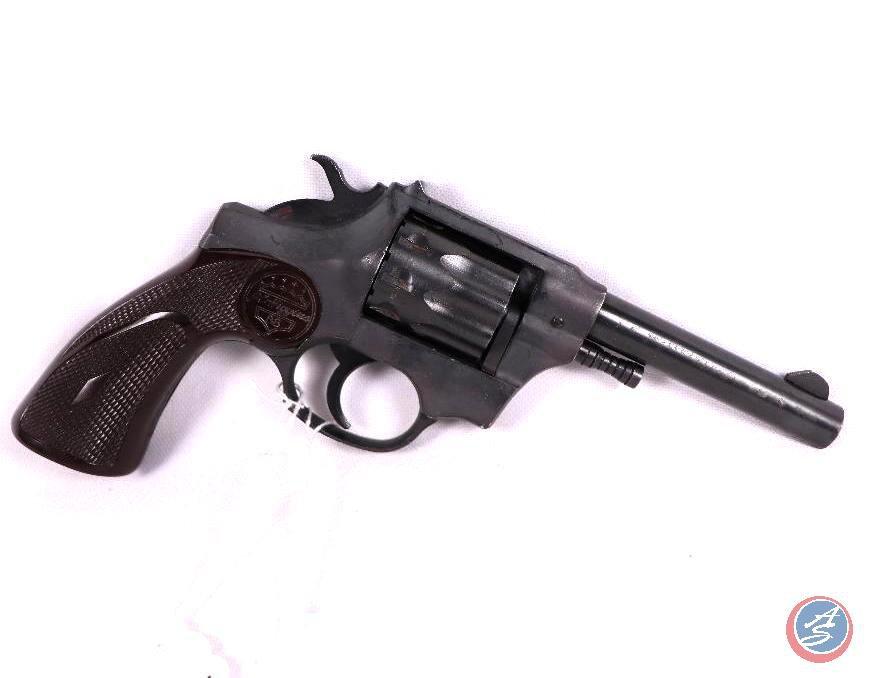 Manufacturer: J.C Higgins HI-Standard Model: Caliber: 22 LR Serial #: 18255 Type: D/A Revolver