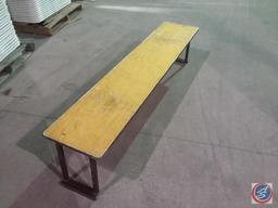 [7] 6' x 15'' Wood Bar Tables {SOLD 7x THE MONEY}
