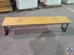 [7] 6' x 15'' Wood Bar Tables {SOLD 7x THE MONEY}