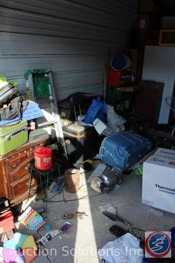 Contents of 10 x 20 storage unit- $100.00 clean out deposit added to invoice, refunded after manager