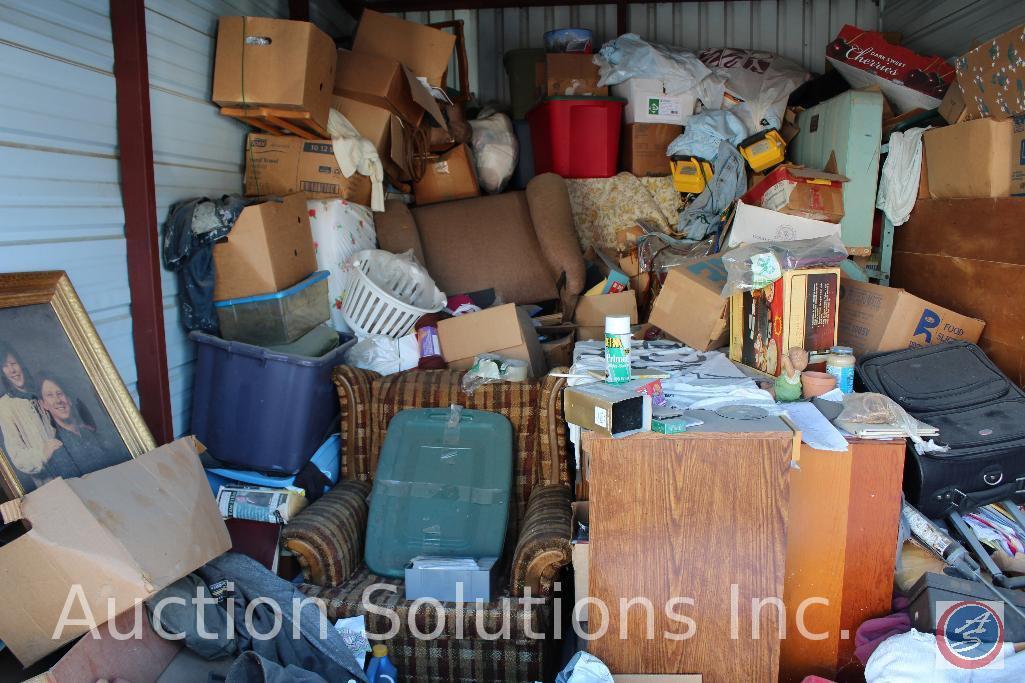 Contents of 10 x 15 storage unit- $100.00 clean out deposit added to invoice, refunded after manager
