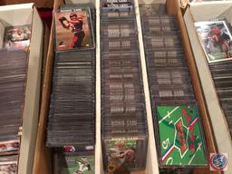 2 Boxes Rookie cards, alphabetical order, in sleeves