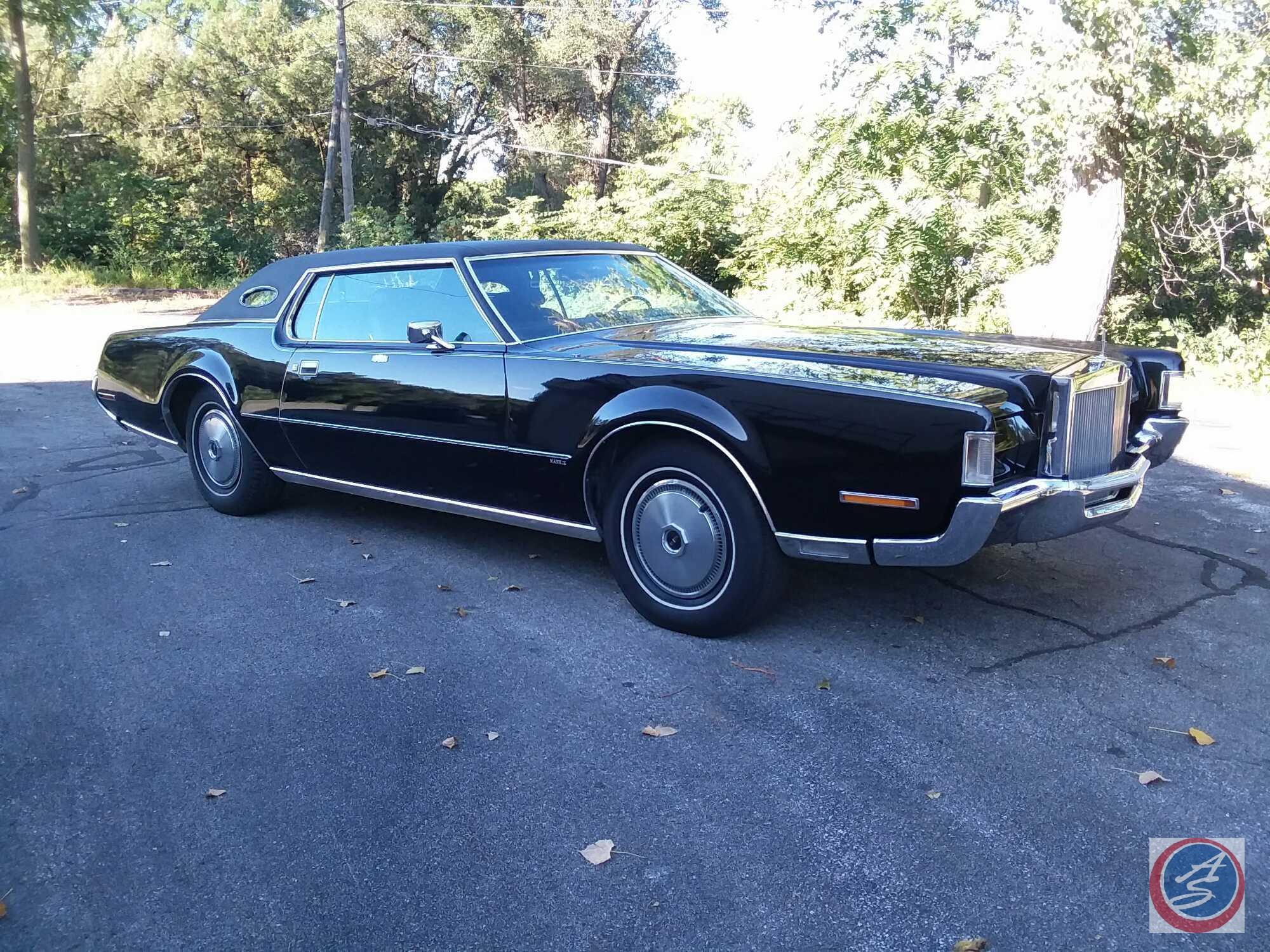Year: 1972 Make: Lincoln Model: Continental Mark IV Vehicle Type: 2 Door Coupe Mileage: 06282 TMU