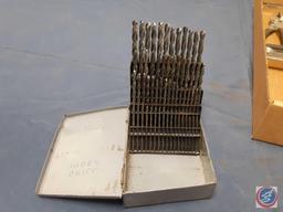 Huot Index Drill Bits w/Metal Box (appears to be complete),...Vintage Dental Dam Punches, Vintage